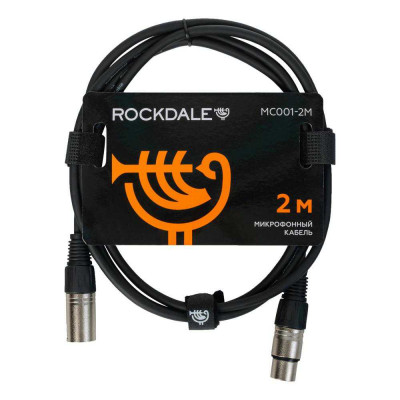 Микрофонный кабель ROCKDALE MC001-1M, разъемы XLR, 1 м