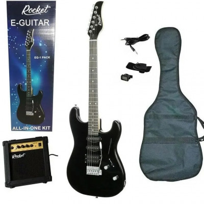 Электрогитара ROCKET PACK 3 BK Ibanez, полный комплект