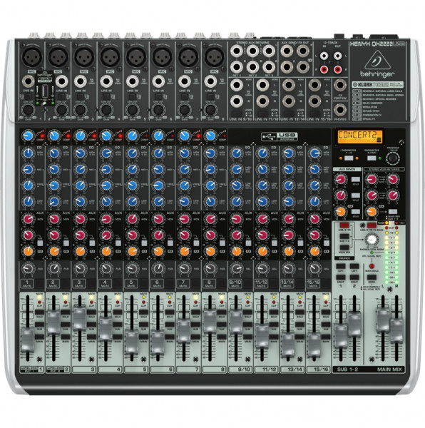 BEHRINGER QX2222USB микшер 16 каналов, 3-х полосный эквалайзер