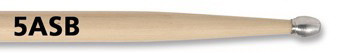 Барабанные палочки 5A с алюминиевым наконечником VIC FIRTH 5ASB