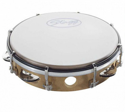 STAGG TAB-108P-WD 8" тамбурин пластиковый однорядный