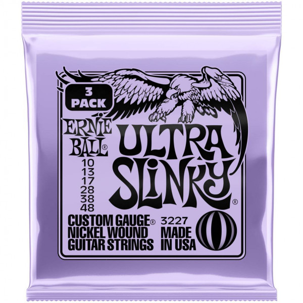 Струны для электрогитары ERNIE BALL 3227 Nickel Slinky Ultra 3 Pack 10-48