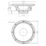 EIGHTEEN SOUND 12ND610/8 12" динамик СЧ-драйв, неодим, 8 Ом, 450 Вт AES, 102dB, 80-5500 Гц