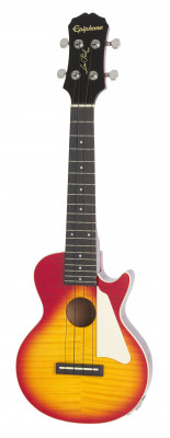 Epiphone LES PAUL AC/EL UKULELE HERITAGE CHERRY SUNBURST укулеле-концерт электроакустическая