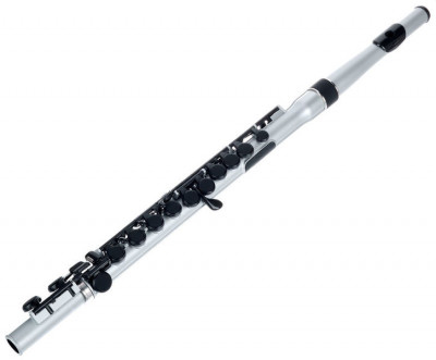 NUVO Student Flute (Silver/Black) флейта студенческая из пластика с удлинённым клапаном Соль