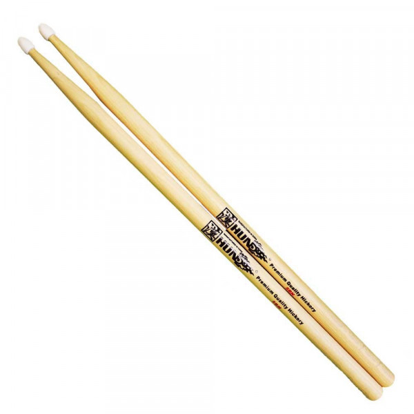Барабанные палочки HUN 5BN Hickory Series орех, нейлоновый наконечник.