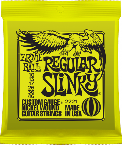 Ernie Ball 2221 Nickel Wound Regular Slinky (10-13-17-26-36-46) для электрогитары