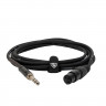 Микрофонный кабель ROCKDALE XF001-1M, разъемы XLR female X stereo jack male, 1 м