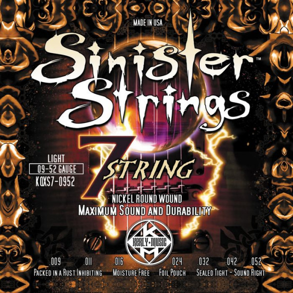 KERLY KQXS7-0952 SINISTER 7 STRINGS струны для электрогитары