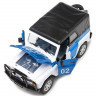Машина "АВТОПАНОРАМА" УАЗ-469 1/24 в/к 22*12*11 см, бело-синий