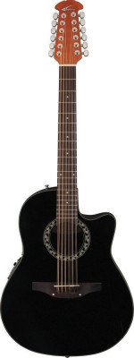 Applause AB2412-5 Balladeer Mid Cutaway Black электроакустическая гитара