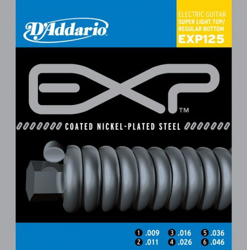 D'ADDARIO EXP125 Super Light Top/Regular Bottom 9-46 струны для электрогитары