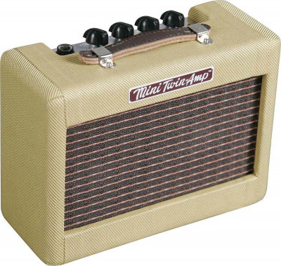 FENDER MINI "57 TWIN-AMP миниатюрный комбо усилитель, 1 Вт, 2x2"