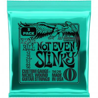 Струны для электрогитары ERNIE BALL 3626 Nickel Slinky Not Even 3 Pack 12-56