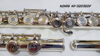 Флейта "C" KONIG KF-320SEOF с гравировкой французская система E- механика кейс в комплекте