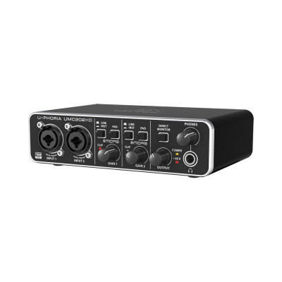 BEHRINGER UMC202HD USB-аудиоинтерфейс 2входа, 2 выхода, микрофонный предусилитель MIDAS