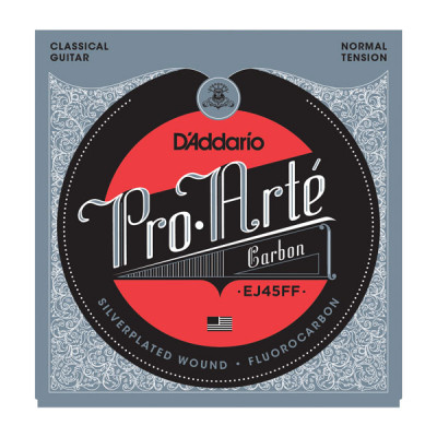 Струны для классической гитары D'ADDARIO EJ45FF карбон, среднее натяжение