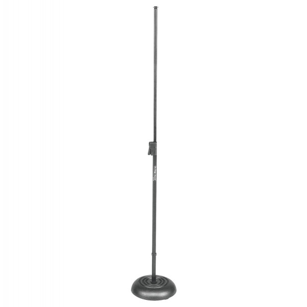 Микрофонная стойка ONSTAGE MS7201QRB прямая, круглое основание, регулируемая высота, черная