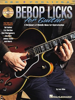 HL00695656 BEBOP LICKS FOR GUITAR TAB BOOK/CD