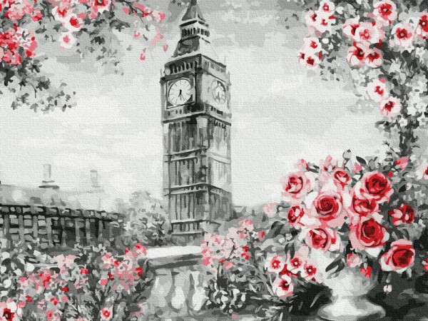 Картина по номерам 40х50 АНГЛИЙСКИЙ ПЕЙЗАЖ (18 цветов)