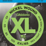 D'ADDARIO EXL165 Regular Light Top / Medium bottom 45-105-струны для 4-струнной бас-гитары