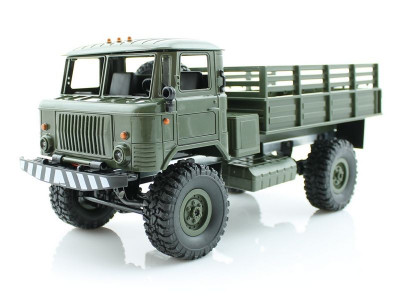 Радиоуправляемая машина WPL ГАЗ-66 грузовая (зеленая) 4WD 2.4G 1/16 KIT