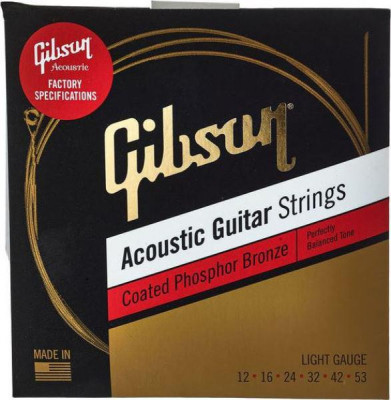 Струны для акустической гитары GIBSON Phosphor Bronze Acoustic Guitar Strings Medium 13-56