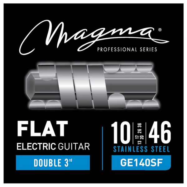 Комплект струн для электрогитары 10-46 Magma Strings GE140SF, две 3-х струны