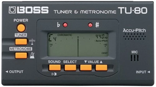 Хроматический тюнер и метроном BOSS TU-80