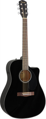 Fender CD-60SCE BLK электроакустическая гитара