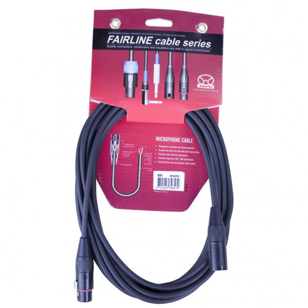 Балансный микрофонный кабель Superlux SFM5.0FM XLR3F - XLR3M 5 м