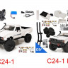 Радиоуправляемая машина WPL пикап Hilux (белый) 4WD 2.4G 1/16 KIT