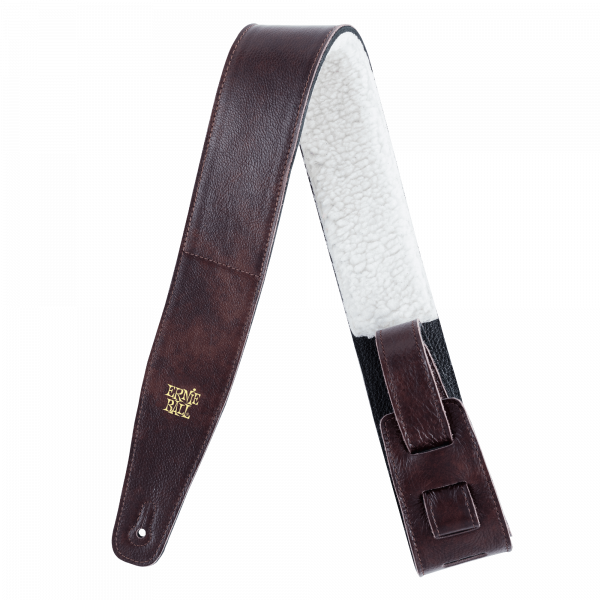 Ernie Ball 4138 ремень гитарный итальянская кожа с исскуственным мехом