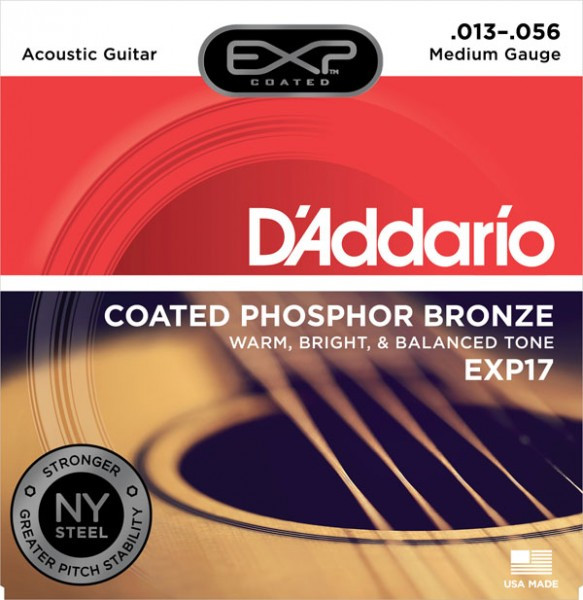 D'ADDARIO EXP / 17 струны для акустической гитары