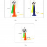 Дудка болельщика с футбольным мячом 13,5 см (со шнурком)