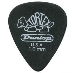 DUNLOP 488P1.0 Tortex Pitch Black набор медиаторов 1 мм 12 шт