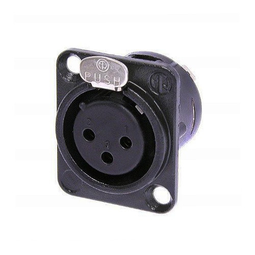 Панельный разъем Neutrik NC3FD-L-B-1 XLR female
