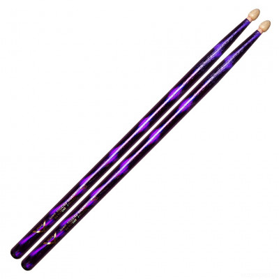 VATER VCP5B Color Wrap Purple Optic 5B барабанные палочки, орех, деревянная головка, сиреневые