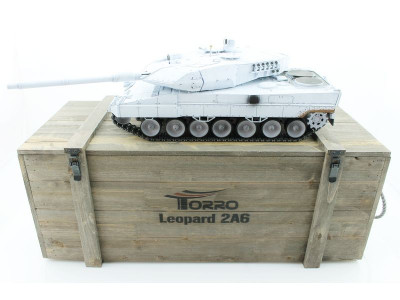 Р/У танк Taigen 1/16 Leopard 2 A6 (Германия) (для ИК танкового боя) UN 2.4G RTR, деревянная коробка