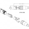 Amphenol AC3FB - Разъем XLR мама 3 контакта