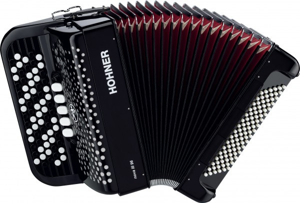 HOHNER Nova III 96 (A4272) black кнопочный аккордеон 7/8