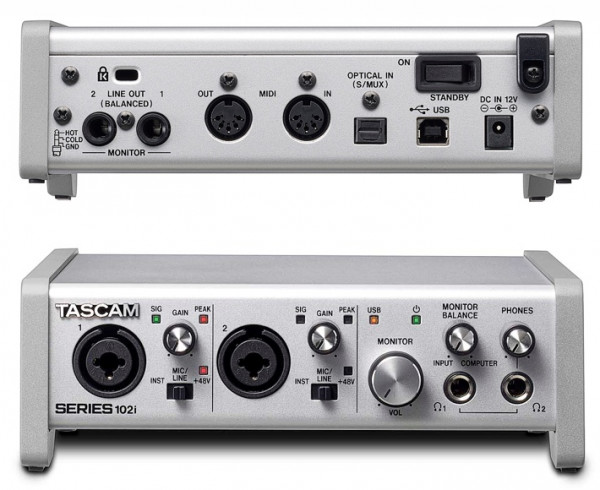 Аудиоинтерфейс Tascam SERIES 102i USB 10 входов, 4 выхода