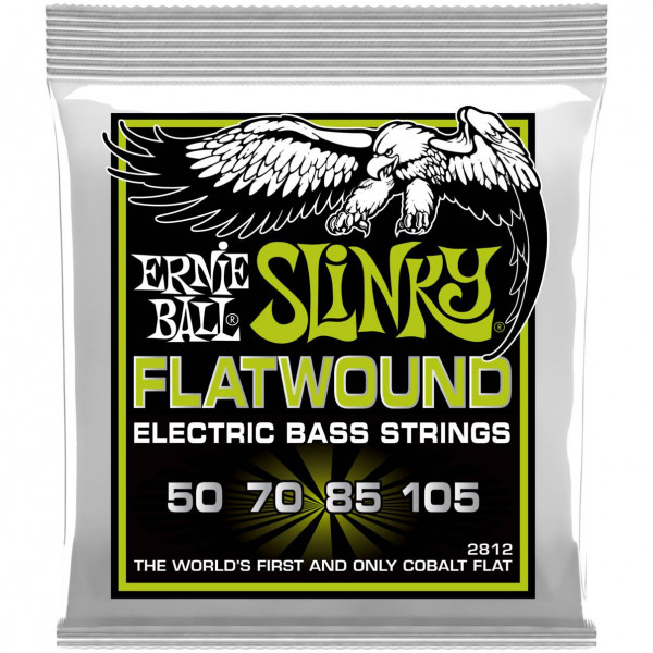 Струны для бас-гитары ERNIE BALL 2812 Regular Slinky Flatwound Bass, 50-105