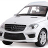 Машина "АВТОПАНОРАМА" Mercedes-Benz ML63 AMG, белый, 1/32, свет, звук, инерция, в/к 17,5*13,5*9 см