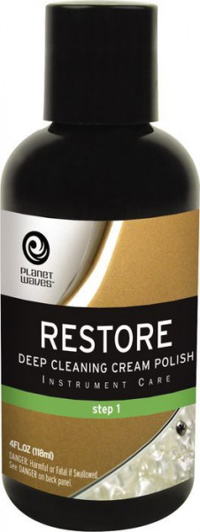 PLANET WAVES PW-PL-01 RESTORE - DEEP CLEANING CREAM POLISH полироль для глубокой очистки и удаления мелких царапин (шаг 1 из 3)