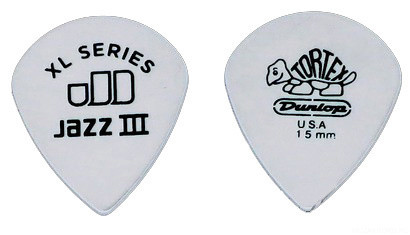 DUNLOP 498P1.5 Tortex Jazz III XL набор медиаторов 1.5 мм 12 шт