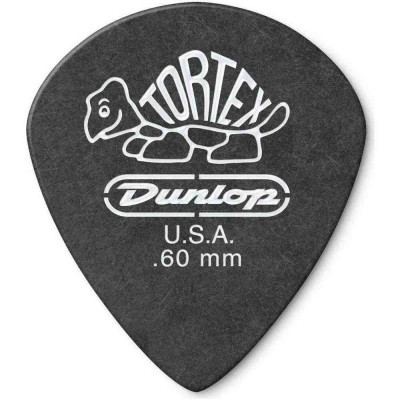 Медиаторы DUNLOP TORTEX PB JZ-12/PLYPK черные 0,6 мм