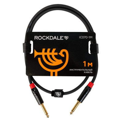 Инструментальный кабель ROCKDALE IC070-1M, mono jack, 1 м