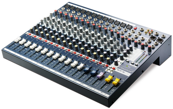 SOUNDCRAFT EFX12 микшер 12 моно, 2 стерео, 2 AUX процессор эффектов Lexicon