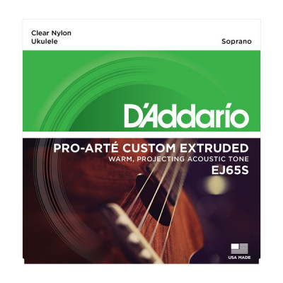 Струны для укулеле D'ADDARIO EJ65S чистый нейлон